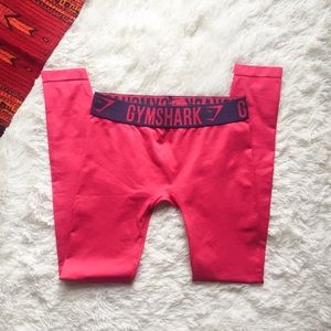 GymShark Fit Leggings non-slip waistband fushia